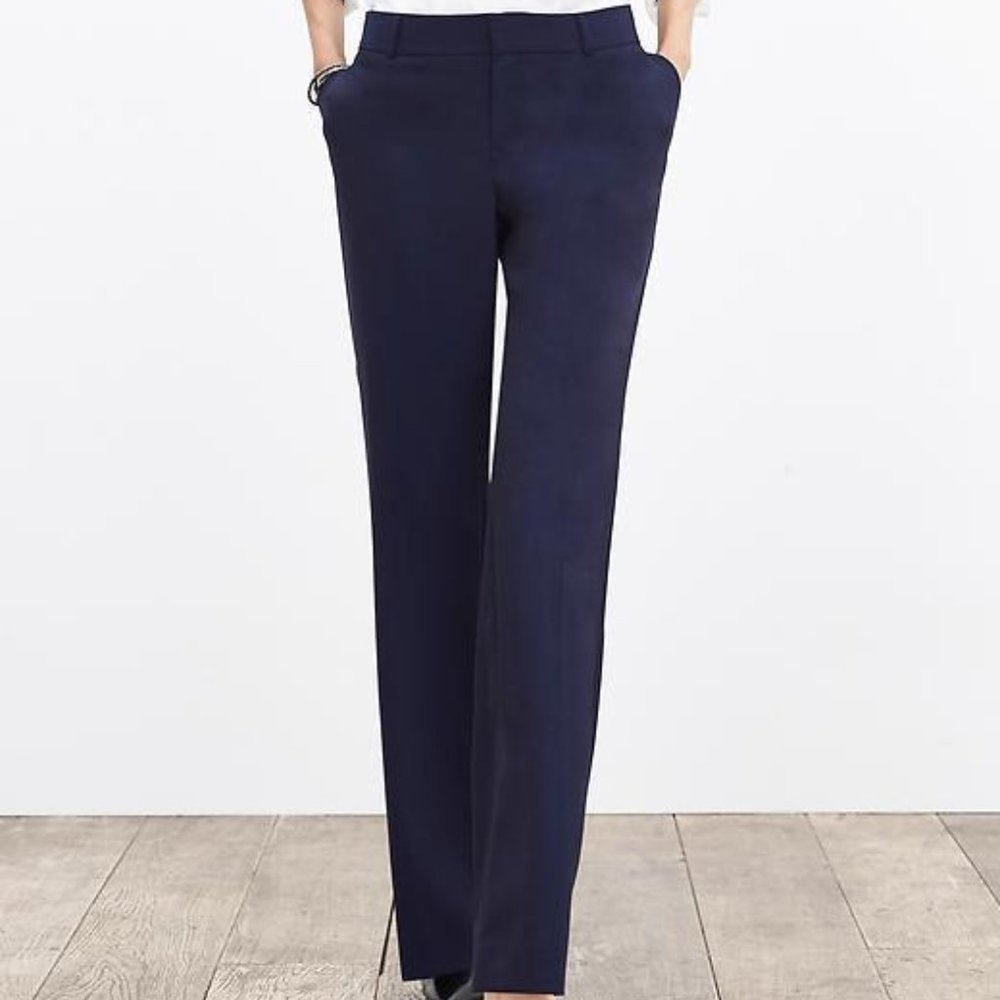 Banana Republic Jackson Fit Trouser in Navy